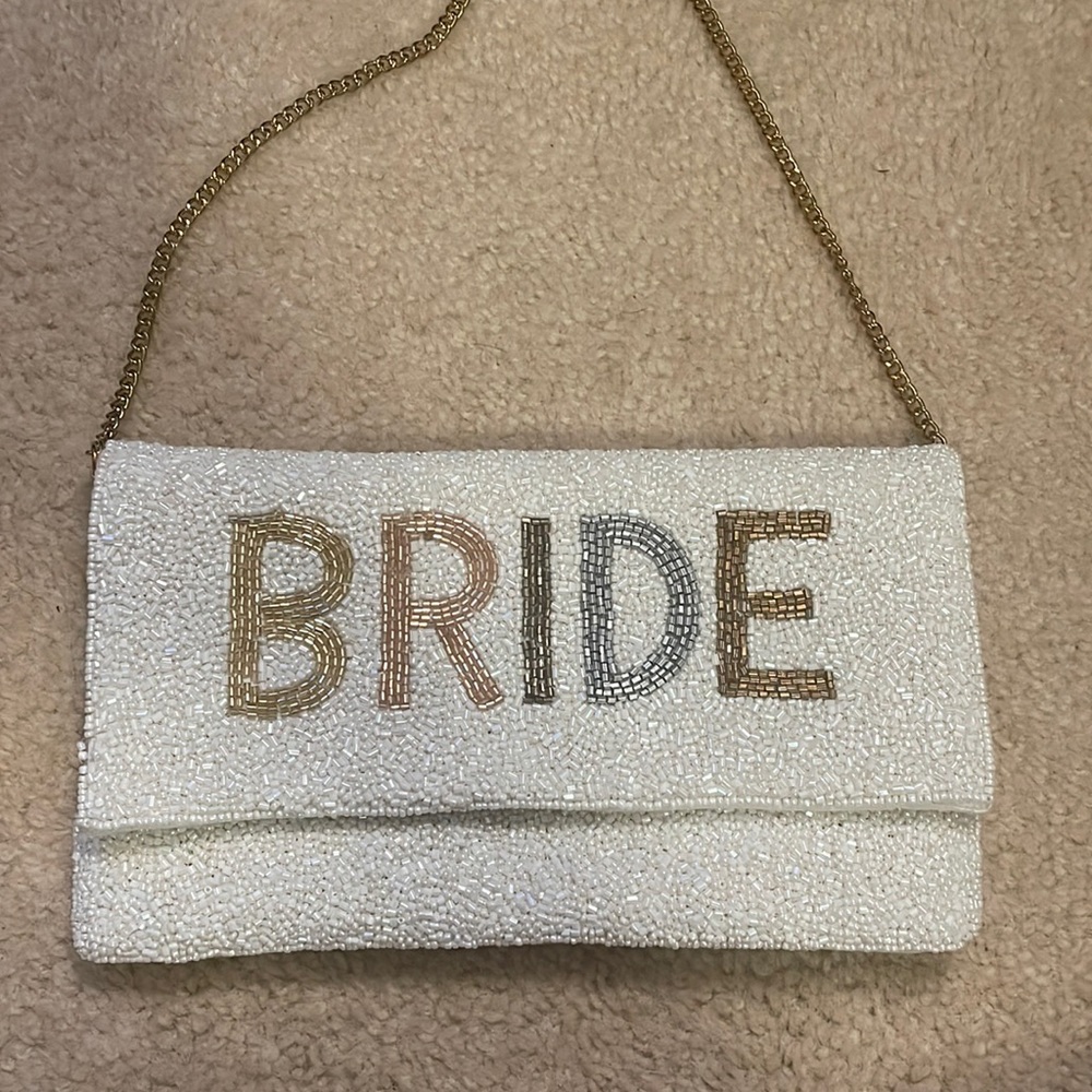 White “Bride” Cross Body Bag